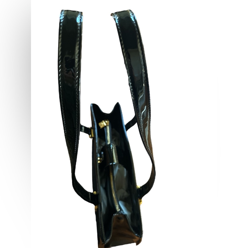 VERSACE Sunburst Patent leather & calf hair book tote PRISTINE condition!!! - Picture 10 of 14